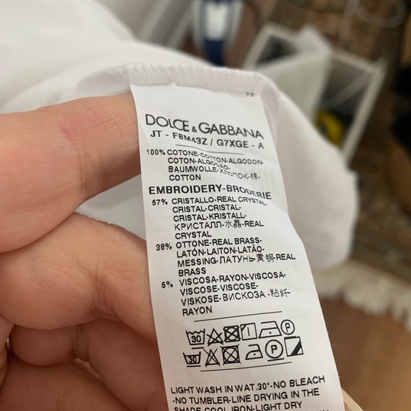 Dolce& Gabbana Pearl necklace shirt - Picture 8 of 10